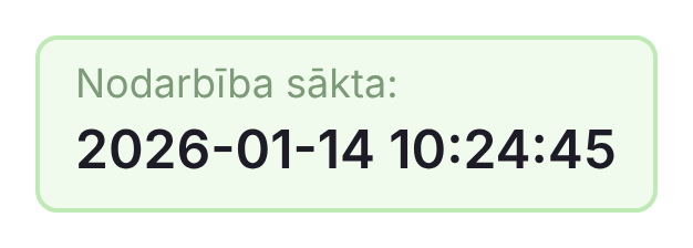 Sistēma – nodarbība sākta 2026-01-14 10:24:45